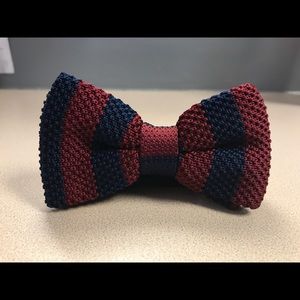 Navy & Burgundy bow tie